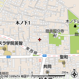 ハーモニーテラスパークレスト仙台周辺の地図