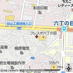 マクドナルド仙台六丁の目店周辺の地図