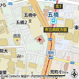 仙台市福祉プラザ周辺の地図