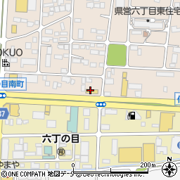 ゆで太郎　東北地域本部周辺の地図