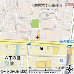 伊達の牛たん本舗 東インター店周辺の地図