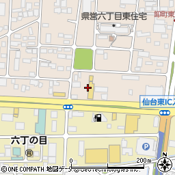 伊達の牛たん本舗　東インター店周辺の地図