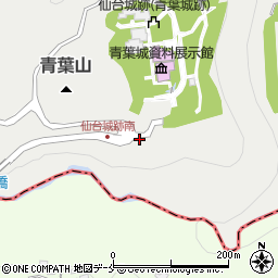 青葉城本丸会館駐車場周辺の地図