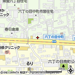 水漏れ修理の生活救急車　仙台市若林区エリア専用ダイヤル周辺の地図