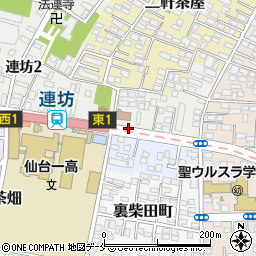 連坊駅・仙台一高前周辺の地図