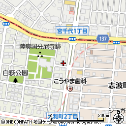 兼房仙台営業所周辺の地図