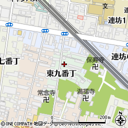 ＳＮパーク東九番丁駐車場周辺の地図