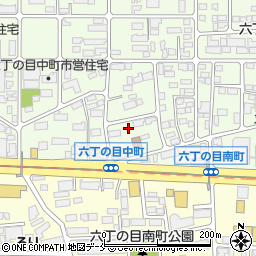 仙台市六丁の目水防倉庫周辺の地図