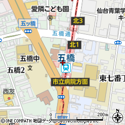 五橋駅周辺の地図
