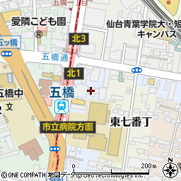 月桂冠株式会社　東北支店周辺の地図
