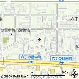 宮城県仙台市若林区六丁の目中町周辺の地図