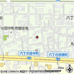 宮城県仙台市若林区六丁の目中町周辺の地図