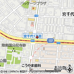 日東富士製粉株式会社仙台営業所周辺の地図