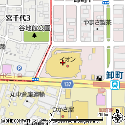 イオンスタイル仙台卸町周辺の地図