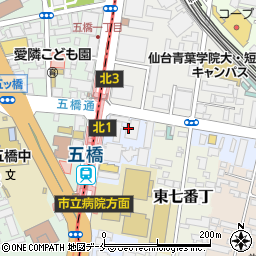 コムシス東北テクノ株式会社　人材派遣部周辺の地図