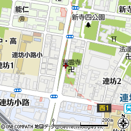 宮城県仙台市若林区連坊周辺の地図