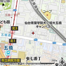日本たばこ産業株式会社　仙台第一支店周辺の地図