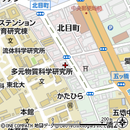 宮城県仙台市青葉区北目町6-3周辺の地図