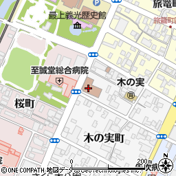 山形県中学校長会　事務局周辺の地図