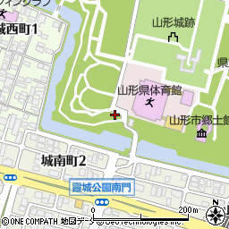 霞城公園トイレ３周辺の地図