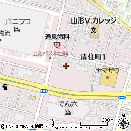 山交バス株式会社　本社総務部総務課周辺の地図