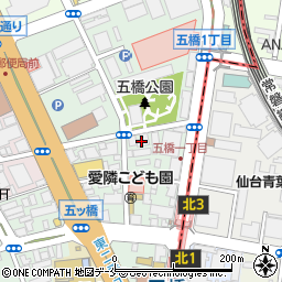 シャンボール五ツ橋管理室周辺の地図