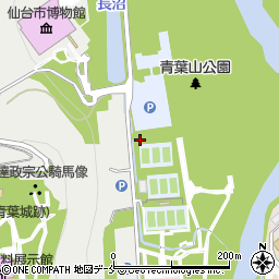 青葉山公園トイレ５（テニスコート北側）周辺の地図