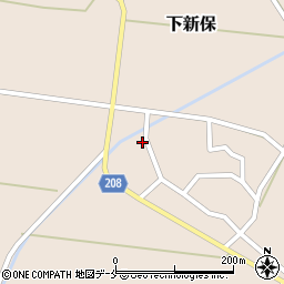 新潟県村上市下新保589周辺の地図