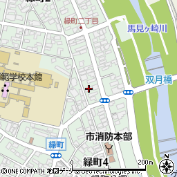 緑町尾形コーポ周辺の地図