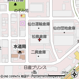 仙台運輸倉庫本社周辺の地図