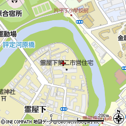 宮城県仙台市青葉区霊屋下周辺の地図