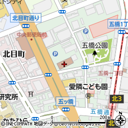 仙台中央警察署周辺の地図