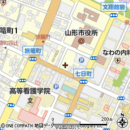 山形銀行西田支店周辺の地図