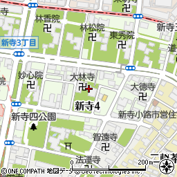 曹洞宗大林寺周辺の地図