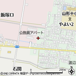 山形県山形市やよい2丁目4周辺の地図