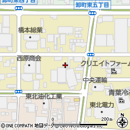 コックフーズ仙台営業所周辺の地図