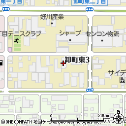 太子食品工業　仙台営業所周辺の地図