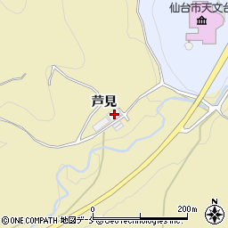 宮城県仙台市青葉区上愛子芦見21周辺の地図