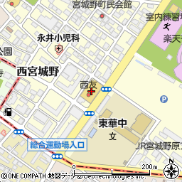 うまい鮨勘 宮城野原支店周辺の地図