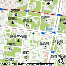 タイムズ仙台新寺第６駐車場周辺の地図