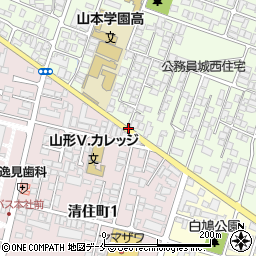 山本学園高校前周辺の地図