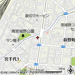 ほっともっと仙台宮千代店周辺の地図