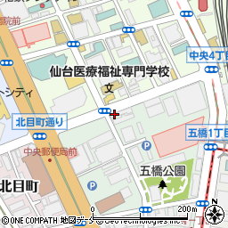 ダイアパレス仙台中央周辺の地図