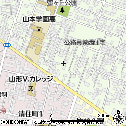 山形県山形市城西町3丁目11周辺の地図