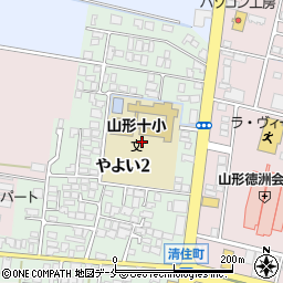 山形県山形市やよい2丁目6周辺の地図