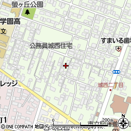 山形県山形市城西町3丁目3周辺の地図