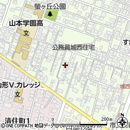 山形県山形市城西町3丁目10周辺の地図