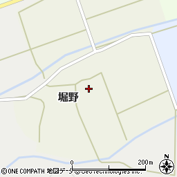 新潟県村上市堀野383-1周辺の地図