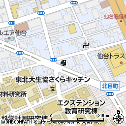 ａｐｏｌｌｏｓｔａｔｉｏｎ仙台一番町ＳＳ周辺の地図