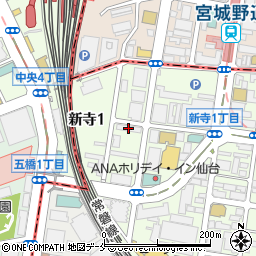 ＢＥＳ仙台新寺コート周辺の地図